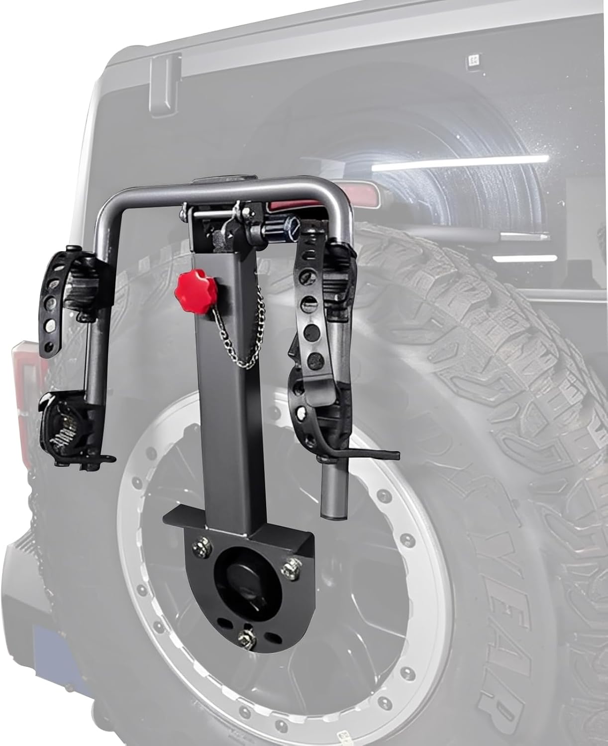 PENSUN Spare Tire 2-Bike Rack – Fits Gladiator & SUV