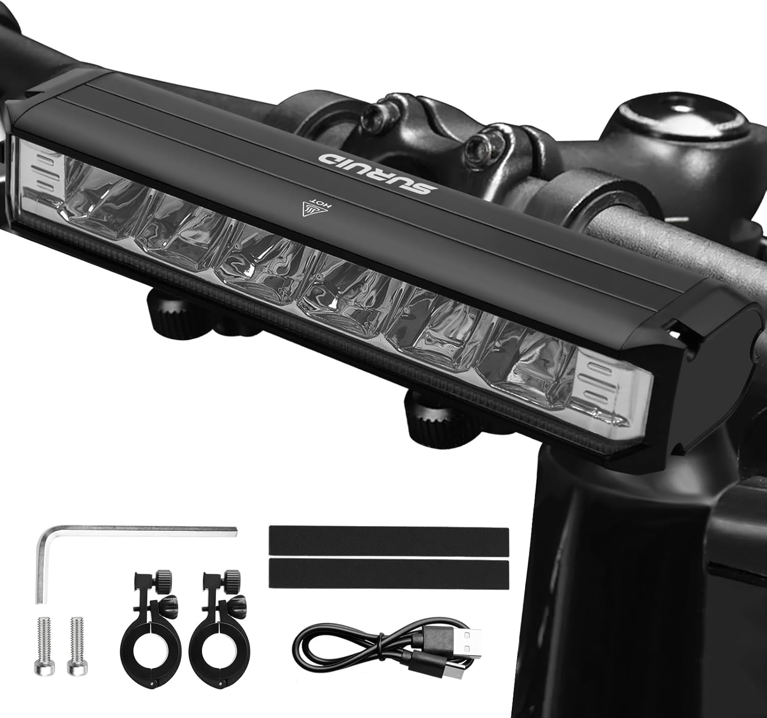 Super Bright LED Bike Light, USB Rechargeable Bicycle Headlight, Waterproof Bike Headlight, Waterproof Bike Headlight